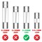 20pcs 5A 125V Christmas Light Fuses 5 Amp 125 Volt Max Glass Fuses Replacement for Outdoor C9 String Xmas Lights (5x20MM / 0.2x0.79Inch)